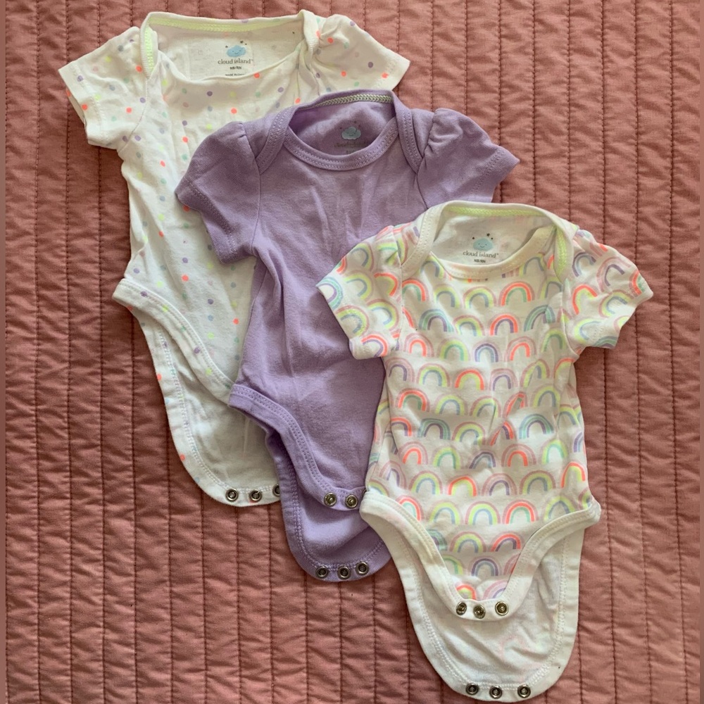 Cloud Island onesie bundle - size newborn